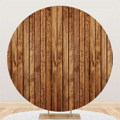 Lofaris Round Simple Wooden Backdrop For A Lot Of Event Party