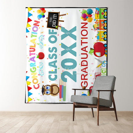 Custom Graduation Backdrop for High School & College - Lofaris