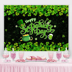 Lofaris Shamrock Happy St.Patrick’s Day Baby Shower Backdrop