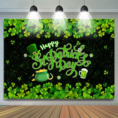 Lofaris Shamrock Happy St.Patrick’s Day Baby Shower Backdrop