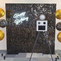 Lofaris Shimmer Wall Photo Booth Sequin For Anniversary Bridal Shower Wedding