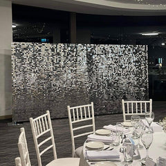 Lofaris Square Shimmer Wall Backdrop Panels Sequin For Bridal Shower Wedding