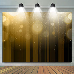 Lofaris Shiny Bokeh Brown Gold Celebration Holiday Backdrop