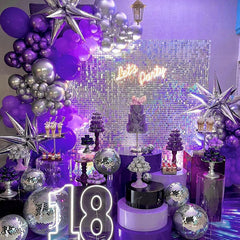 Lofaris Shiny Party Shimmer Wall Backdrop Panels Favor For Birthday Baby Shower Wedding