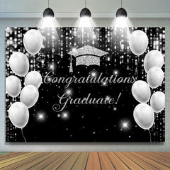 Lofaris Simple Elegant Balloon Congratulation Backdrop