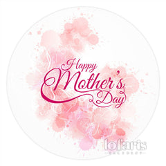 Lofaris Simple Folral Circle Happy Mothers Day Backdrop