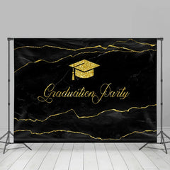 Lofaris Simple Glitter Lines Graduation Party Backdrop