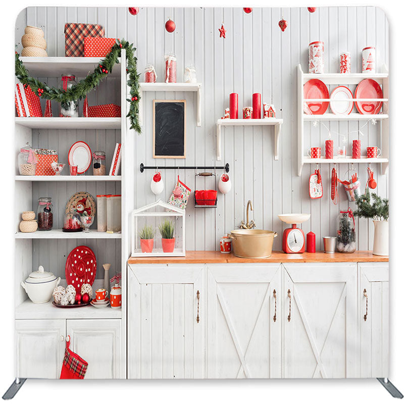 Lofaris Simple Kitchen Theme Double-Sided Backdrop for Birthday