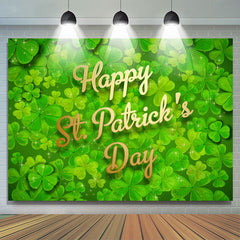 Lofaris Simple Lighting Green St Patricks Day Backdrop