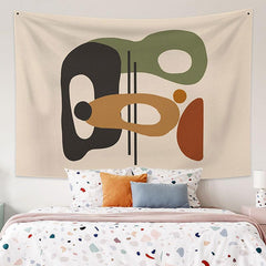 Lofaris Simple Off White Family Still Life Abstract Custom Tapestry