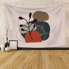 Lofaris Simple Pattern Family Still Life Abstract Custom Tapestry