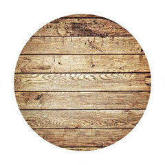 Lofaris Simple Wooden Circle Happy Birthday Backdrop For Boy