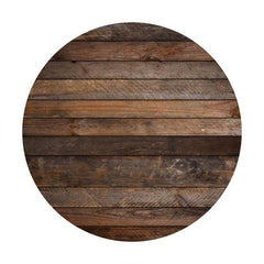 Lofaris Simple Wooden Round Happy Birthday Backdrop For Men