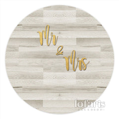 Lofaris Simple Wooden Wedding Elegant Circle Backdrop