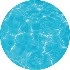 Lofaris Sky Blue Water Summer Theme Circle Backdrp For Party