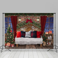 Lofaris Soft And Comfortable House With Christmas Backdrop