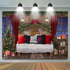 Lofaris Soft And Comfortable House With Christmas Backdrop