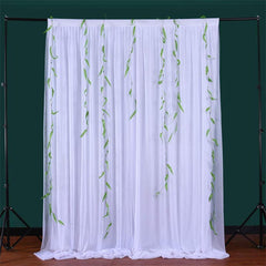 Lofaris Solid Elegant Tulle Backdrop Wedding Arch Drapes