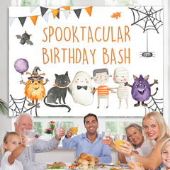 Lofaris Spooktacular Birthday Bash Lovely Hallween Backdrop