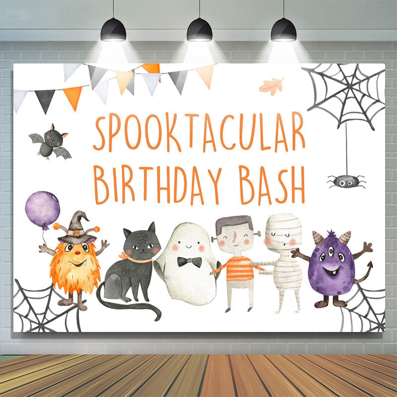 Lofaris Spooktacular Birthday Bash Lovely Hallween Backdrop