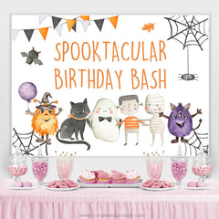 Lofaris Spooktacular Birthday Bash Lovely Hallween Backdrop