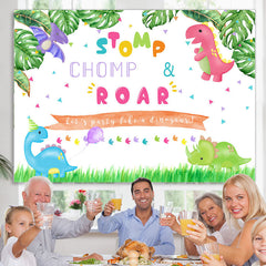 Lofaris Stomp Chomp Roar Lets Party Like A Dinosaur Backdrop