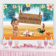 Lofaris Summer Beach Theme The Ocean Chose You Birthday Backdrop