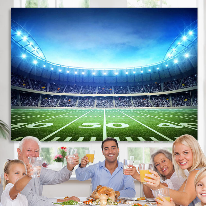 WOLADA 7x5FT Super Bowl Backdrop Super Bowl Sunday Party Backdrop American  Football Backdrop Sports Backdrop Super Bowl Photography Background Super