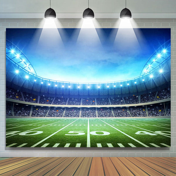 Football Themed Birthday Party Backdrop, Baby Shower Party Decoration Super  Bowl Sunday Party Supplies (5×7ft)