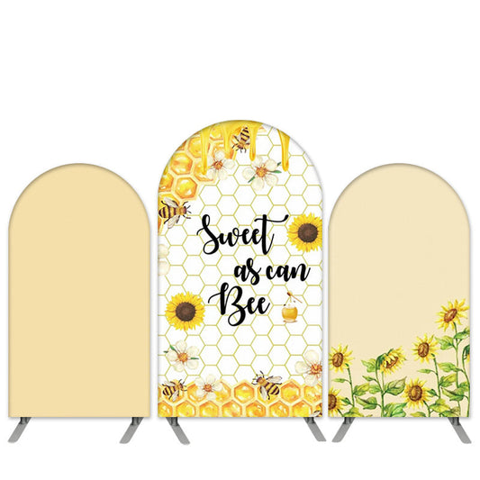 Lofaris Honey on The Way Bee Baby Shower Round Backdrop | Baby Shower Arch Backdrop | Customized Backdrop for Baby Shower | Baby Shower Backdrop Ideas