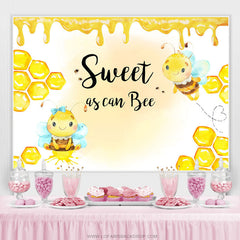 Lofaris Sweet As Can Bee Themed Honey Baby Shower Backdrop