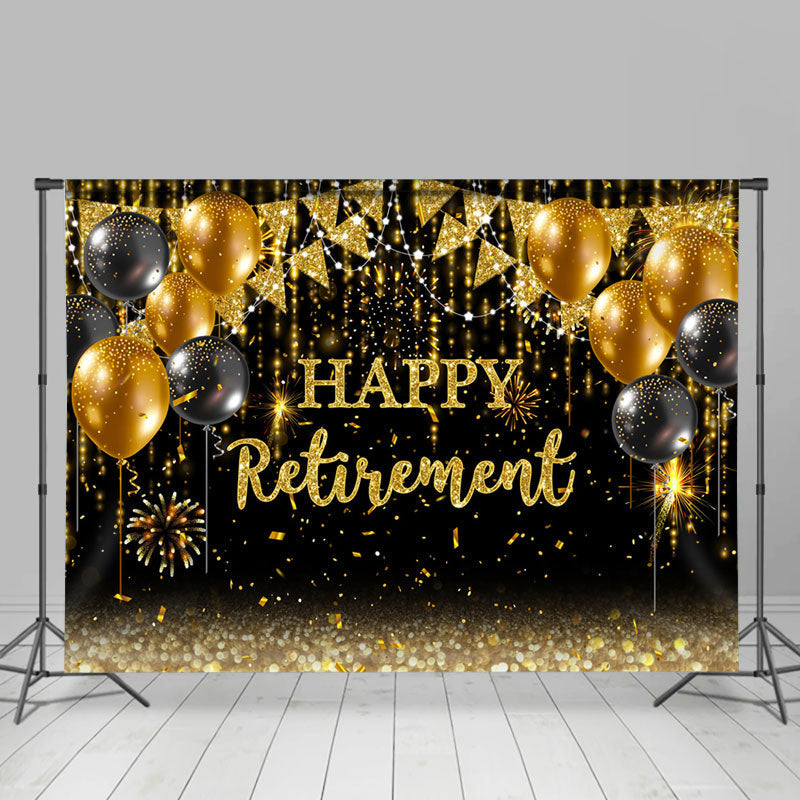 Lofaris Sweet Spark Classic Balloon Retirement Backdrop