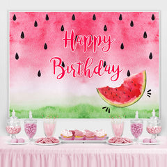 Lofaris Sweet Watermelon Happy Birthday Backdrop Decoration