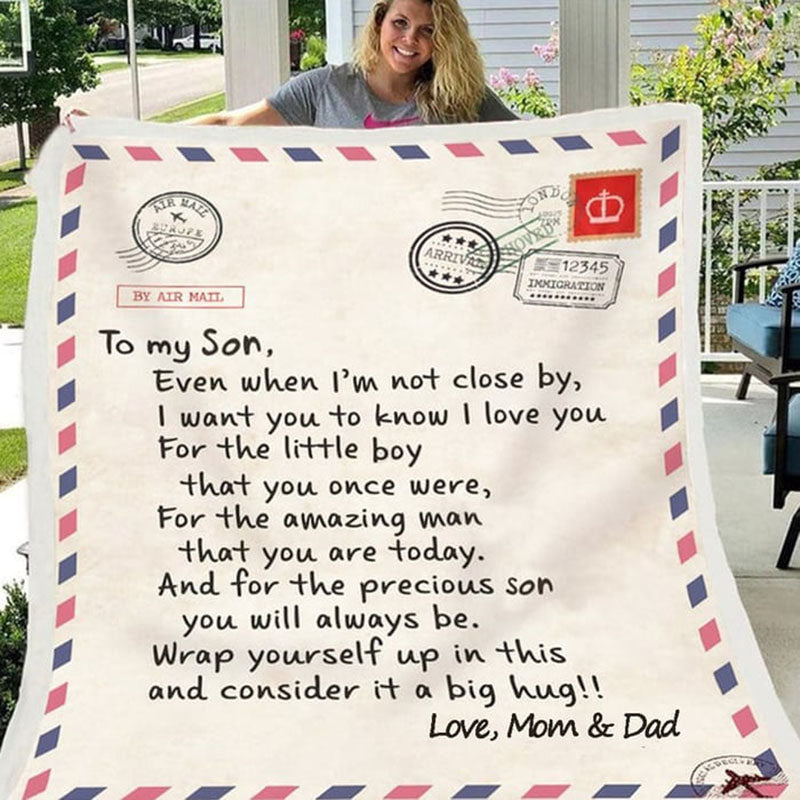 Personalized To My Mom Blanket From Daughter Son Letter Mail