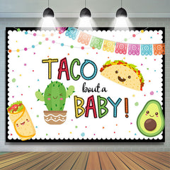 Lofaris Taco Bout A Sweetie Fiesta Theme Baby Shower Backdrop