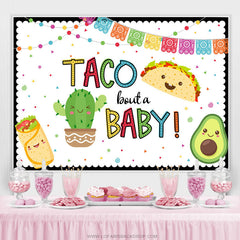 Lofaris Taco Bout A Sweetie Fiesta Theme Baby Shower Backdrop