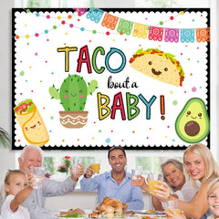 Lofaris Taco Bout A Sweetie Fiesta Theme Baby Shower Backdrop