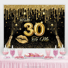 Lofaris Talk 30 To Me Celebration Sweet Birthday Backdrop