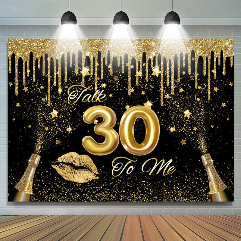 Lofaris Talk 30 To Me Celebration Sweet Birthday Backdrop