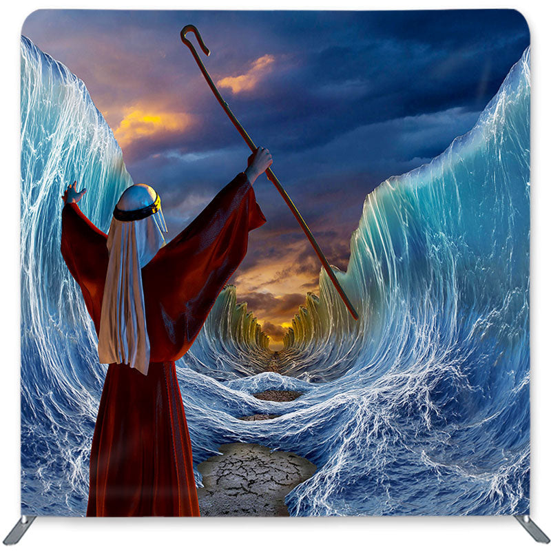 Lofaris The Red Sea Jews Double-Sided Backdrop for Birthday