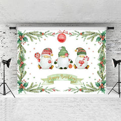 Lofaris Three Santa Claus Birthday Backdrop For Merry Chrismas