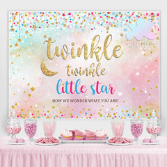 Lofaris Twinkle Little Star Bokeh Baby Shower Backrop