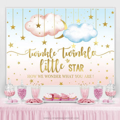 Lofaris Twinkle Star Night Gender Reveal Backdrop