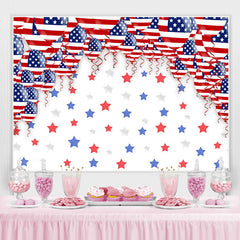 Lofaris United States Flag Ballon Birthday Backdrop Decoration