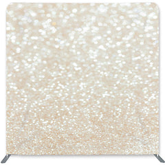 Lofaris White Gold Bokeh Double-Sided Backdrop for Birthday