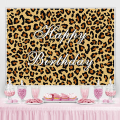 Lofaris Wild Leopard Themed Happy Birthday Backdrop For Adult