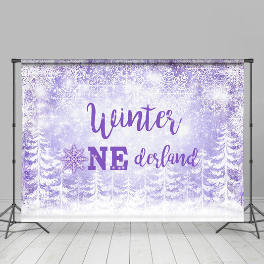 Silver Glitter Snowflake Winter Wonderland Banner & Snowflake Banner-  Winter Won