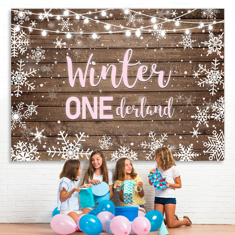  Onederland 1st Birthday Backdrop for Girls Wonderland