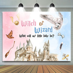 Lofaris Witch Or Wizard Castle Owl Baby Shower Backdrop