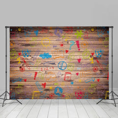 Lofaris Wooden Different Subjects Sunshine Class Backdrop